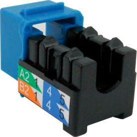 Cat 6 V-Max U-Style Keystone Jack - Blue