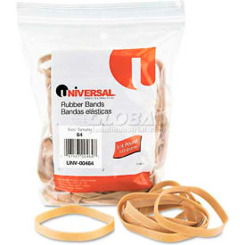 Rubber Bands, Size 64, 3-1/2 x 1/4, 80 Bands/1/4lb Pack
