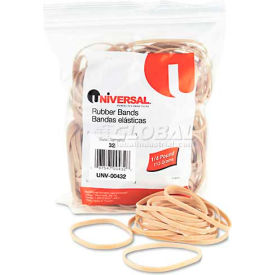 Rubber Bands, Size 32, 3 x 1/8, 205 Bands/1/4lb Pack