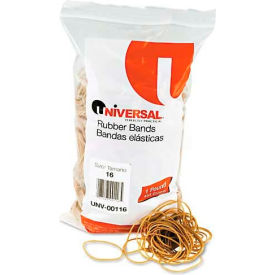 Rubber Bands, Size 16, 2-1/2 x 1/16, 1900 Bands/1lb Pack