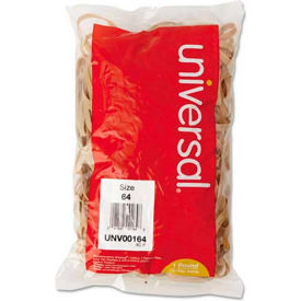 Rubber Bands, Size 64, 3-1/2 x 1/4, 320 Bands/1lb Pack