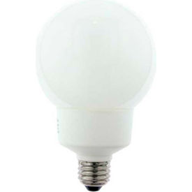 20W Globe CFL Light Bulb, Medium Base, Super White