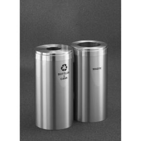 Recyclepro Recycling & Trash Can, 46 Gallon, Satin Aluminum