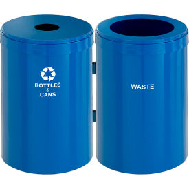 Recyclepro Recycling & Trash Can, 82 Gallon, Midnight Blue