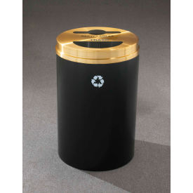 33 Gallon Recycling & Trash Can, Satin Black