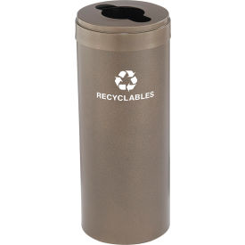 Recyclepro Value Recycling Can, 15 Gallon, Bronze Vein