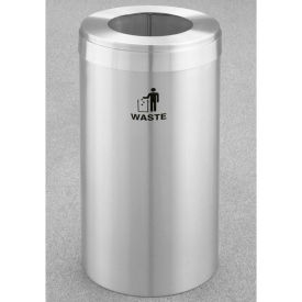 Recyclepro Value Trash Can, 23 Gallon, Satin Aluminum
