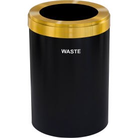 Recyclepro Value Trash Can, 41 Gallon, Satin Black