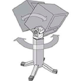 Swivel-Tilt, 5.81X4.00X4.00, Aluminum