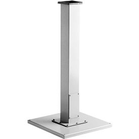 Straight Pedestal Column, 35.00X6.00X6.00, Steel/Gray
