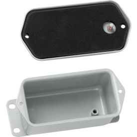 Screw Cover, Contoured, Type 4, 4.50X2.88X2.62, Steel/Gray