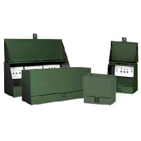 Sectionalizing Cabinet, 30.00X30.00X24.00, Steel/Green