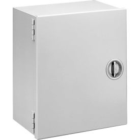 Wall-Mount Control Enclosure, 24.00X16.00X6.62, Steel/Gray