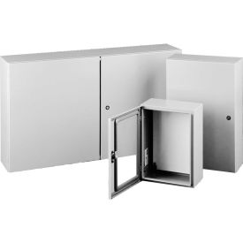 Concept Wall-Mount Enclosure, 16.00X20.00X8.00, Steel/Gray