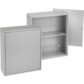 Locking Utility Box, Type 1, 36.00X30.00X12.00, Steel/Gray
