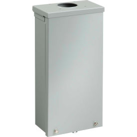 Terminal Box, Type 3R 100A, 1Ph, 18.00X8.00X4.50, Galvanized/Gray