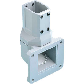 Wall Joint, Vertical, P. Arm, Fits 45X60Mm, Alum/Ltgray
