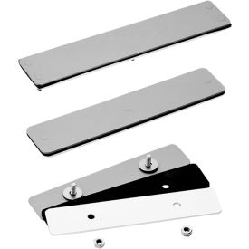 Adapt Plate, Blank For Cutout, Fits Disc Cutout, Steel/Gray