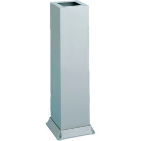 Pedestal with Legs, 33.00X4.00X4.00, Steel/Ltgray