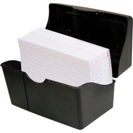 Index Card Holder, 5" x 8", Black