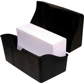 Index Card Holder, 4" x 6", Black