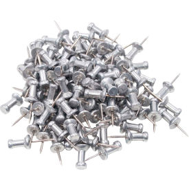 Push Pins, Aluminum, 3/8", 100 per Box