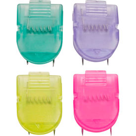 Panel Wall Clip Cool Colors, Assorted, 4 per Pack