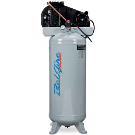 3.5 HP Single-Stage Compressor, 60 Gal, Vertical, 175 PSI, 12.4 CFM, 1-Phase 208-230V