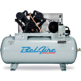 10HP Two-Stage Compressor, 120 Gallon, Horizontal, 175 PSI, 35 CFM
