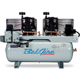 20 HP, Duplex Compressor, 200 Gallon's, 175 PSI, 70 CFM, 3-Phase 460V