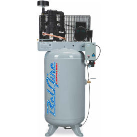 5 HP, Two-Stage Vertical Compressor, 80 Gallon, 175 PSI, 18.5 CFM, 1-Phase 208-230V