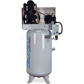 7.5 HP Two-Stage Compressor 80 Gallon 175 PSI 23 CFM 1-Phase 208-230V