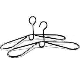 Dry Kwik Coat Hanger With Closed Loop, Chrome