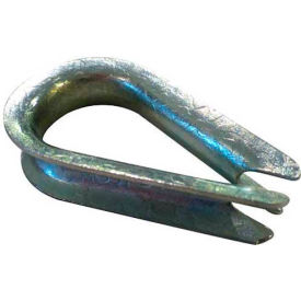 Standard Duty Steel Zinc Plated Wire Rope Thimble - 5/8" Diameter - Pack of 6