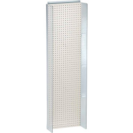 Pegboard Powerwing Display, 16.75"W x 60"H, WH, 1 Pc