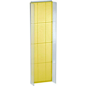 Pegboard Powerwing Display, 16.75"W x 60"H, Yellow, 1 Piece