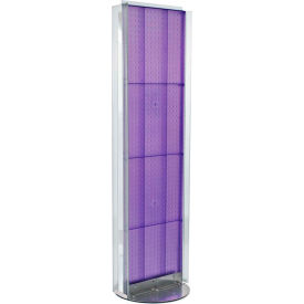 Pegboard Floor Stand with 5" C Channel Sliding, 16"W x 60"H, PL, 1 Pc