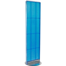 Pegboard Floor Stand, 16"W x 60"H, BL, 1 Pc