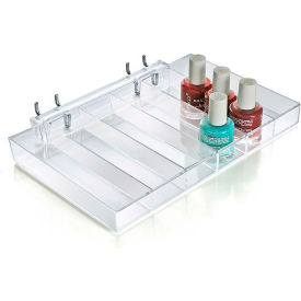 6 Compartment Eye Shadow Tray , 10"W x 1"H x 6"D, CLR - Pkg Qty 2