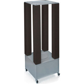 Multi-Tower Pegboard Floor Display, 20"W x 64"H x 20"D, BK, 1 Pc