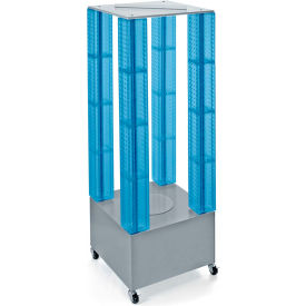 Multi-Tower Pegboard Floor Display, 20"W x 64"H x 20"D, BL, 1 Pc
