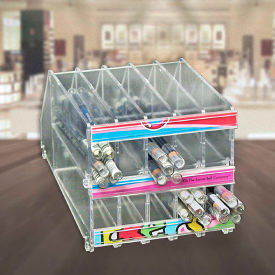 2-Tier Modular Pencil Tray, 4.875"W x 3.875"H x 8"D, CLR - Pkg Qty 4