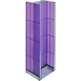H-Shaped Pegboard Display, 16"W x 60"H, Purple, 1 Pc