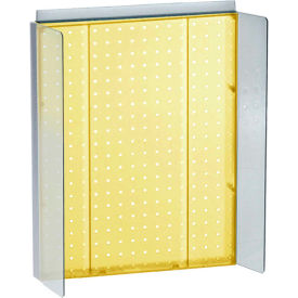 Pegboard Powerwing Display, 16"W x 20.25"H, Yellow, 1 Pc