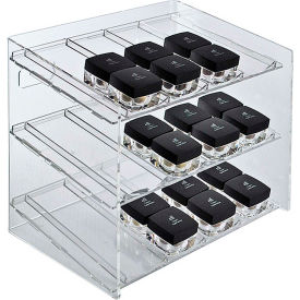 12 Compartment Cosmetic Display, 12"W x 1.5"H x 8"D, CLR, 1 Pc
