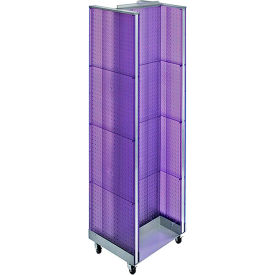 H-Shaped Pegboard Display with Wheel Base, 16"W x 60"H, PL, 1 Pc