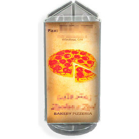 Triple Sided Sign HLR W/RB, 4" x 10", CLR, 1-Pack