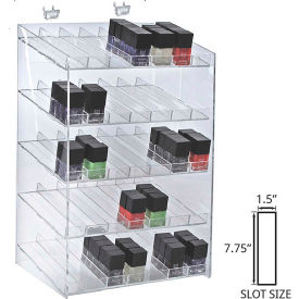 Nail Polish Display, 12"W x 18.5"H x 8.5"D, CLR, 1 Pc