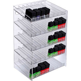 40 Compartment Cosmetic Display, 12"W x 18.5"H x 8.5"D, CLR, 1 Pc