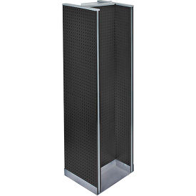 H-Shaped Pegboard Display, 16"W x 60"H, Color: Black, 1 Piece